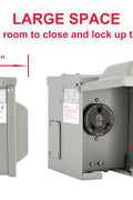 50 Amp RV EV Outdoor Power Outlet Box – NEMA 14 - 50R, 125/250 Volt, Weatherproof Receptacle Panel RM50DFPB - with | Sold by Uncle Wiener's Wholesale