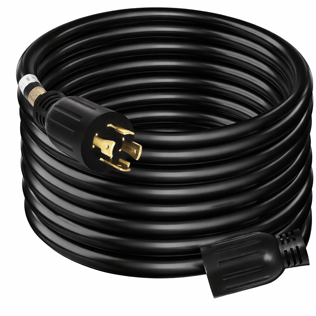 50 ft Generator Extension Cord – 30 Amp, 7500W (10/4 SJTW) - with | Sold by Uncle Wiener's Wholesale