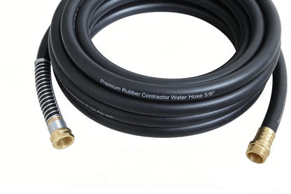 50 ft Premium Rubber Garden Hose 5/8″ Contractor Grade Heavy Duty Water Hose GR58050 - with | Sold by Uncle Wiener's Wholesale