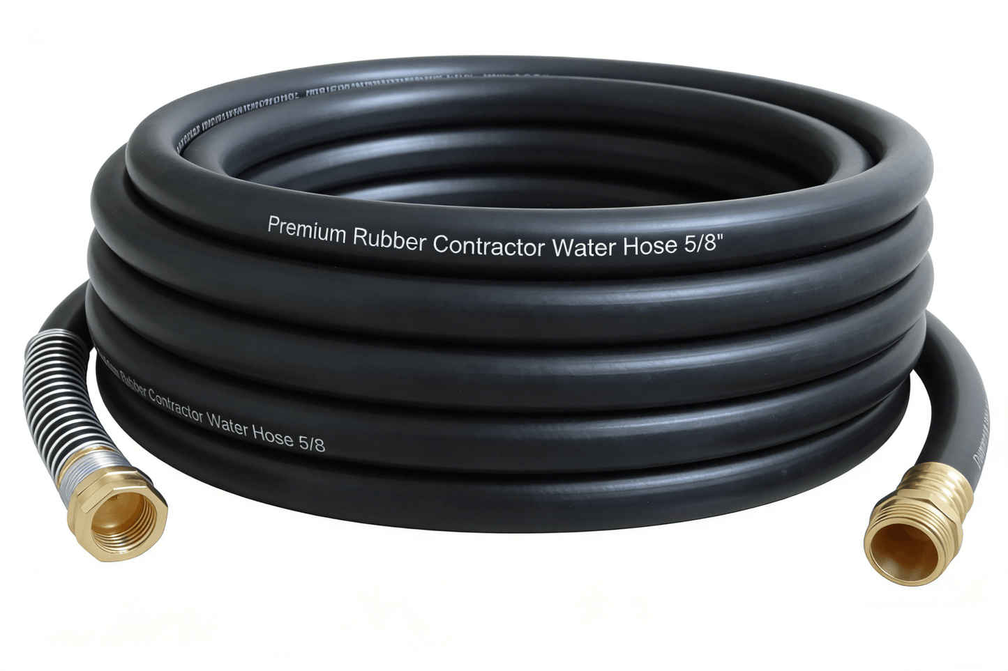 50 ft Premium Rubber Garden Hose 5/8″ Contractor Grade Heavy Duty Water Hose GR58050 - with | Sold by Uncle Wiener's Wholesale