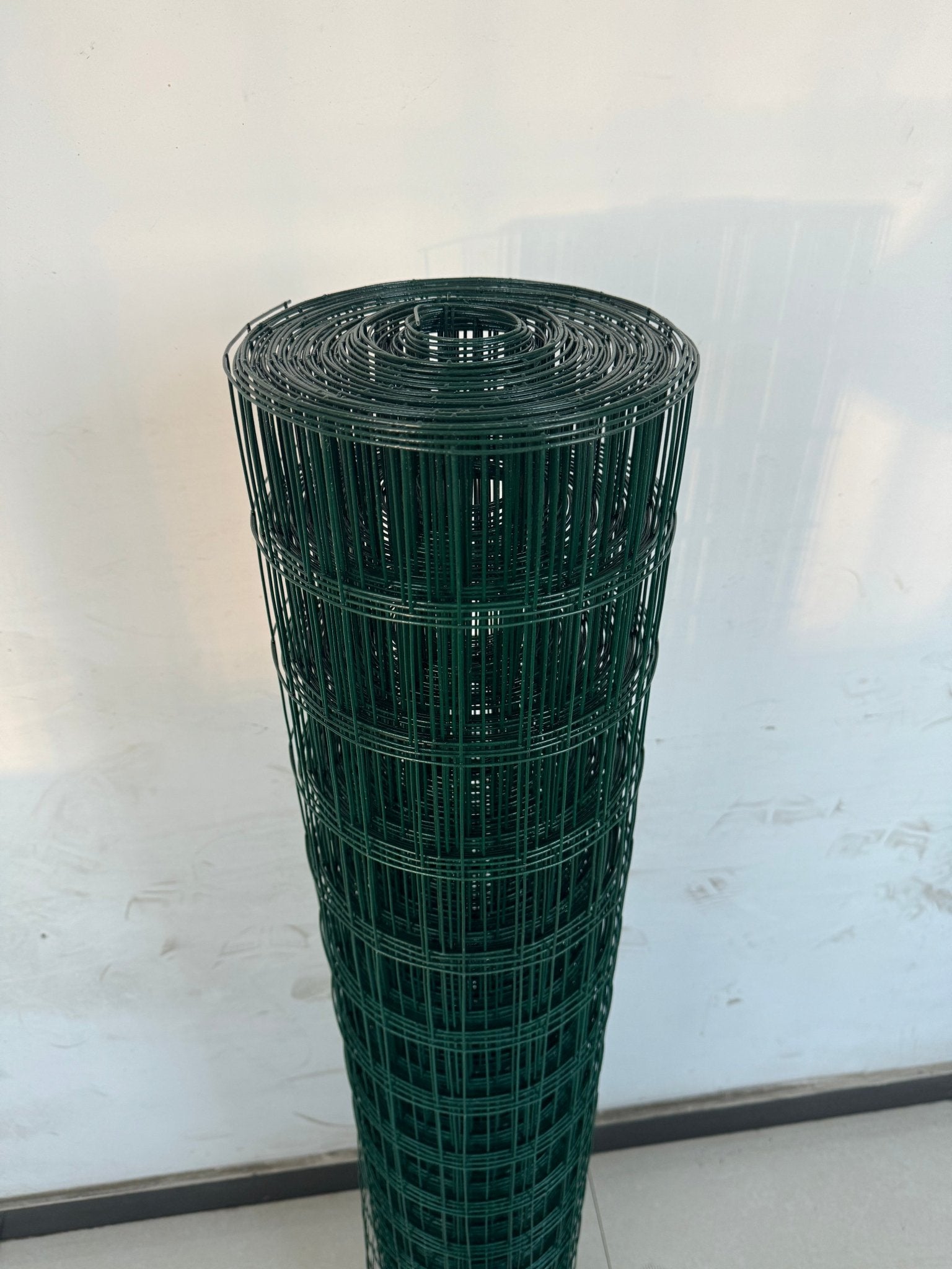 50 ft x 4 ft Green Vinyl Welded Wire Fence, 2 in x 3 in Mesh, 16 - Gauge Garden & Utility Fencing WF245023G - with | Sold by Uncle Wiener's Wholesale