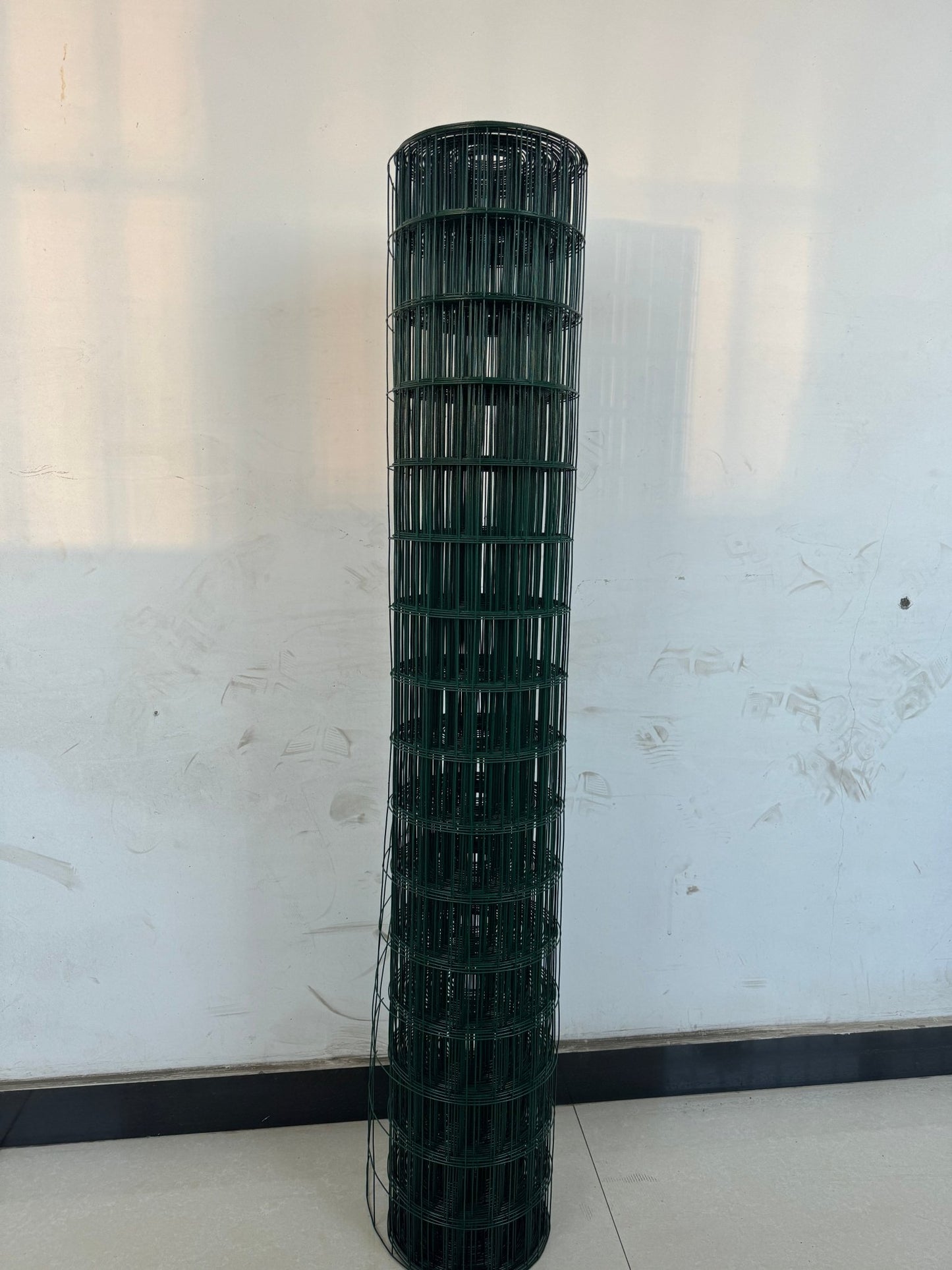 50 ft x 4 ft Green Vinyl Welded Wire Fence, 2 in x 3 in Mesh, 16 - Gauge Garden & Utility Fencing WF245023G - with | Sold by Uncle Wiener's Wholesale