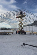 50′ WIDE DOUBLE TRUSS STORAGE BUILDINGS - with Standard 50X80X23 26.5 Oz PVC Cover | Sold by Uncle Wiener's Wholesale