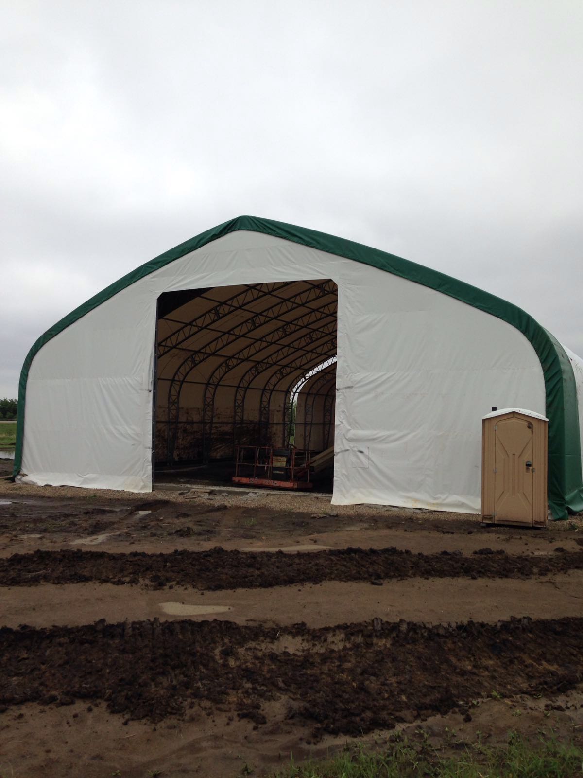 50′ WIDE DOUBLE TRUSS STORAGE BUILDINGS - with Standard 50X80X23 26.5 Oz PVC Cover | Sold by Uncle Wiener's Wholesale