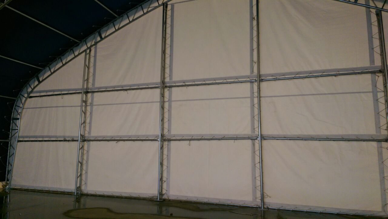 50′ WIDE DOUBLE TRUSS STORAGE BUILDINGS - with Standard 50X80X23 26.5 Oz PVC Cover | Sold by Uncle Wiener's Wholesale