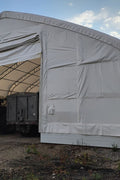 50′ Wide Double Truss Storage Buildings – Heavy - Duty PVC Shelter - Portable Industrial Storage Building with 8FT Truss spacing Upgrade & 26.5 Oz Fabric 50X150X23 | Sold by Uncle Wiener's Wholesale