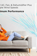 5,000 BTU Smart Portable Air Conditioner, Fan & Dehumidifier, 150 Sq. Ft., Ultra - Compact Design - with | Sold by Uncle Wiener's Wholesale