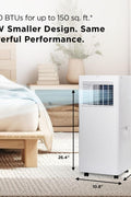 5,000 BTU Smart Portable Air Conditioner, Fan & Dehumidifier, 150 Sq. Ft., Ultra - Compact Design - with | Sold by Uncle Wiener's Wholesale