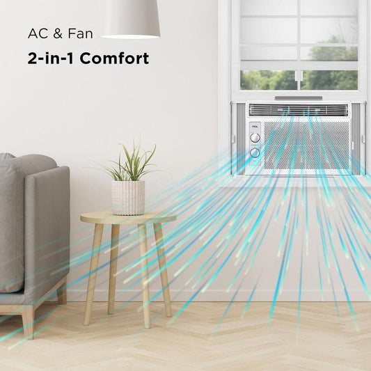 5000 BTU Window Air Conditioner, 150 sq. ft., Easy - to - Use, Reusable Filter, Compact Design - with | Sold by Uncle Wiener's Wholesale