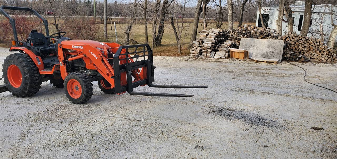 5,000 lb Heavy - Duty Skid Steer Pallet Forks | Universal Quick Attach - SKID STEER ATTACHMENT with FRAME ONLY | Sold by Uncle Wiener's Wholesale