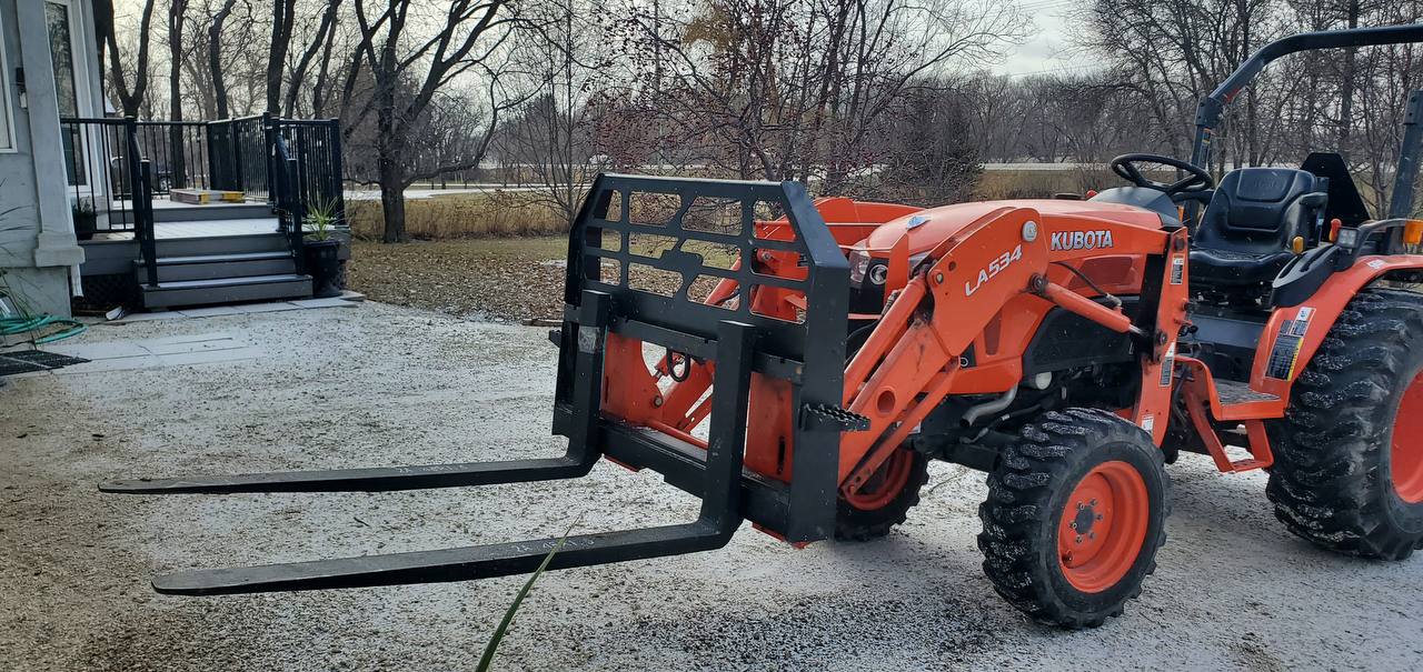 5,000 lb Heavy - Duty Skid Steer Pallet Forks | Universal Quick Attach - SKID STEER ATTACHMENT with FRAME ONLY | Sold by Uncle Wiener's Wholesale