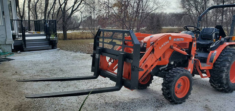 5,000 lb Heavy - Duty Skid Steer Pallet Forks | Universal Quick Attach - SKID STEER ATTACHMENT with FRAME ONLY | Sold by Uncle Wiener's Wholesale