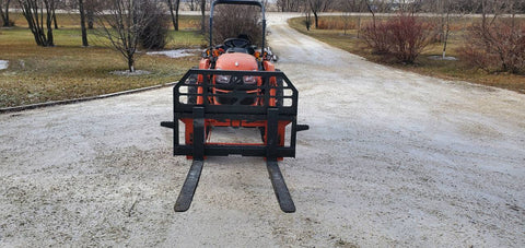 5,000 lb Heavy - Duty Skid Steer Pallet Forks | Universal Quick Attach - SKID STEER ATTACHMENT with FRAME ONLY | Sold by Uncle Wiener's Wholesale