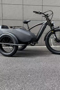 500W Jet Black Electric Sidecar Bike with Aluminum‑Alloy Frame 039912 - with | Sold by Uncle Wiener's Wholesale