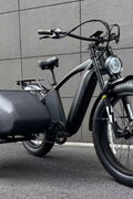 500W Jet Black Electric Sidecar Bike with Aluminum‑Alloy Frame 039912 - with | Sold by Uncle Wiener's Wholesale