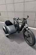 500W Jet Black Electric Sidecar Bike with Aluminum‑Alloy Frame 039912 - with | Sold by Uncle Wiener's Wholesale