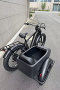 500W Jet Black Electric Sidecar Bike with Aluminum‑Alloy Frame 039912 - with | Sold by Uncle Wiener's Wholesale