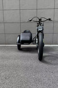 500W Jet Black Electric Sidecar Bike with Aluminum‑Alloy Frame 039912 - with | Sold by Uncle Wiener's Wholesale