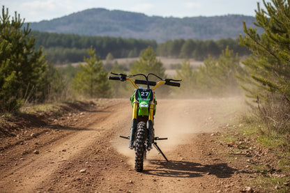 500W Kids Electric Dirt Bike – 24V Battery, Disc Brakes, Inverted Fork Suspension – Green DB002EG - with | Sold by Uncle Wiener's Wholesale