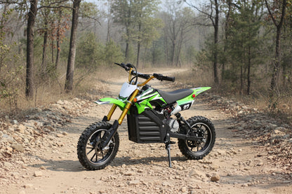 500W Kids Electric Dirt Bike – 24V Battery, Disc Brakes, Inverted Fork Suspension – Green DB002EG - with | Sold by Uncle Wiener's Wholesale