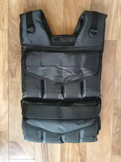 Adjustable 50lbs weighted vest for strength training
Workout vest for men and women – black fitness gear
Heavy duty weighted vest with straps and breathable lining
Unisex 50lb fitness vest with secure fit and padding
Front and back view of black adjustable weight vest for workouts