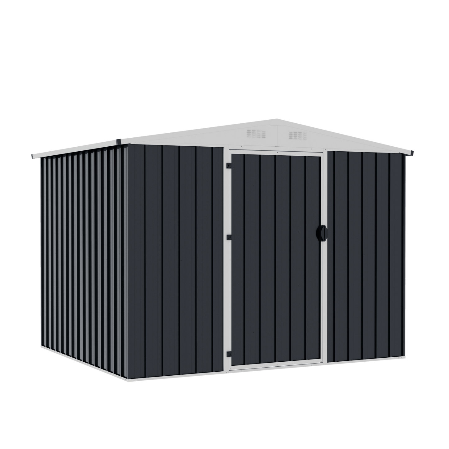 5.1' x 3.8' Outdoor Metal Storage Shed Steel Garden Tool Shed Grey 1102761N2 - with | Sold by Uncle Wiener's Wholesale