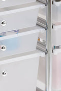 2-drawer rolling cart organizer front view
12-drawer storage trolley side angle
caster wheel for mobile cart
drawer organizer with supplies
rolling cart used in home office or studio