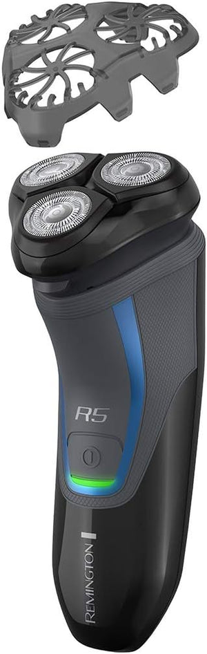 Remington R5000 Series Cordless Rotary Electric Shaver for Men – Waterproof 3-Head Razor with Flexing Blades & Pop-Up Trimmer