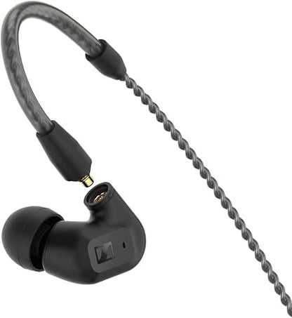 Sennheiser IE 200 Wired In-Ear Audiophile Headphones – 7mm TrueResponse Dynamic Drivers, Adjustable Ear Hooks, Dual-Tuning Bass