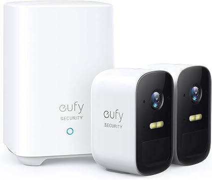 Eufy Security Eufy Cam 2C Wireless Home Security Camera System – 2-Camera 1080p HD Kit with HomeBase, Night Vision, IP67 & 180-Day Battery Life