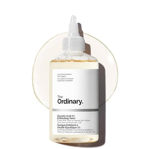 The Ordinary Glycolic Acid 7% Exfoliating Toner – 240ml AHA Facial Toner for Smoother Skin, Brighter Complexion & Even-Looking Skin Tone, Fragrance-Free
