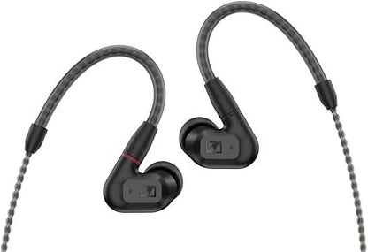 Sennheiser IE 200 Wired In-Ear Audiophile Headphones – 7mm TrueResponse Dynamic Drivers, Adjustable Ear Hooks, Dual-Tuning Bass