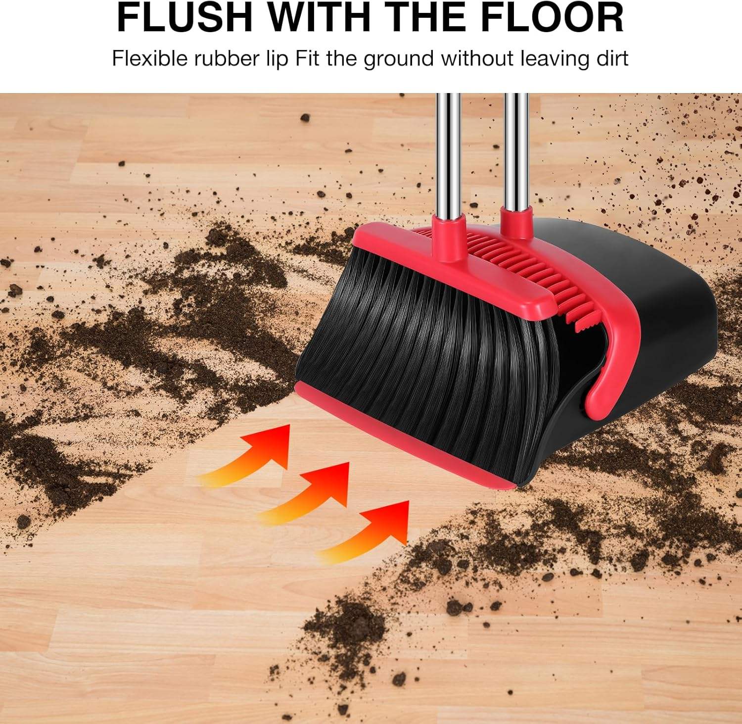 52" Adjustable Handle Push Broom Wide Head Heavy Duty Floor Sweeping Broom Indoor Outdoor BRM5295 - with | Sold by Uncle Wiener's Wholesale