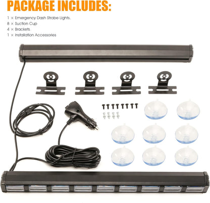 54 LED Emergency Strobe Traffic Advisor Light Bar Amber/White ST21AMBR - with | Sold by Uncle Wiener's Wholesale