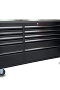 55" Black Powder - Coated Steel 10 - Drawer Workbench Tool Chest Roller Cabinet HTC5510PC - with | Sold by Uncle Wiener's Wholesale