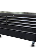55" Black Powder - Coated Steel 10 - Drawer Workbench Tool Chest Roller Cabinet HTC5510PC - with | Sold by Uncle Wiener's Wholesale