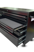 55" Black Powder - Coated Steel 10 - Drawer Workbench Tool Chest Roller Cabinet HTC5510PC - with | Sold by Uncle Wiener's Wholesale