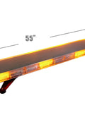 Amber LED emergency strobe light bar for trucks
Side view of 55" roof-mount amber light bar
Emergency LED light bar with mounting brackets
Close-up of Gen III amber LEDs in strobe bar
Full-length light bar mounted on vehicle roof