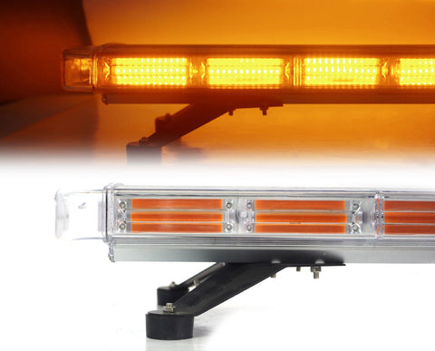 Amber LED emergency strobe light bar for trucks
Side view of 55" roof-mount amber light bar
Emergency LED light bar with mounting brackets
Close-up of Gen III amber LEDs in strobe bar
Full-length light bar mounted on vehicle roof