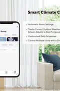 5,500 BTU Portable Air Conditioner HF8CESVWK5 Cools 350 Sq. Ft. with Dehumidifier and Wi - Fi in White - with | Sold by Uncle Wiener's Wholesale