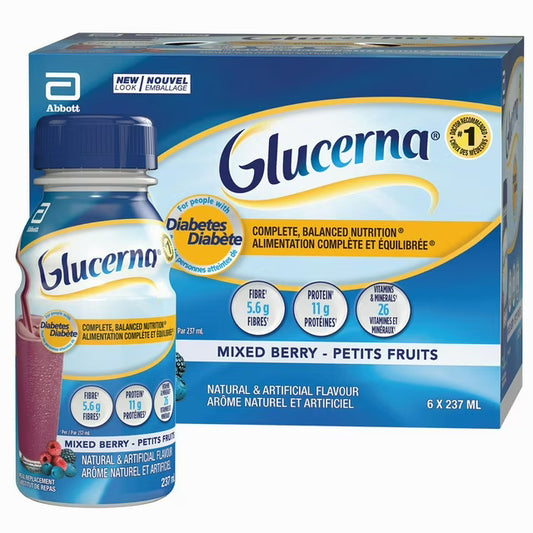 Glucerna Nutritional Drink Meal Replacement Shakes Assorted Flavours 6 x 237mL Bottles