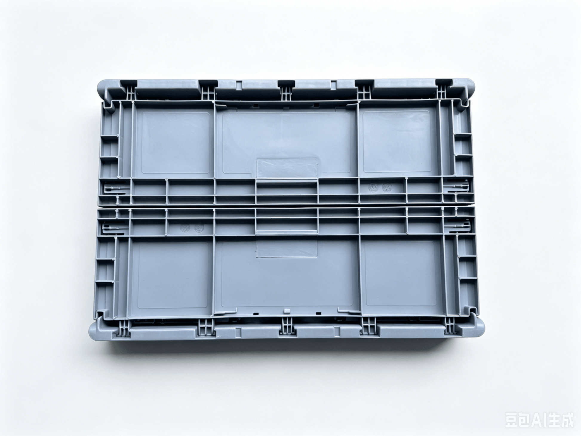 55L Foldable Plastic Storage Bin 23.6" x 15.7" x 9.1" Collapsible Crate with 2.4" Flat Storage Design FPB552 - with | Sold by Uncle Wiener's Wholesale