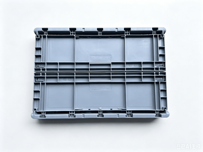 55L Foldable Plastic Storage Bin 23.6" x 15.7" x 9.1" Collapsible Crate with 2.4" Flat Storage Design FPB552 - with | Sold by Uncle Wiener's Wholesale