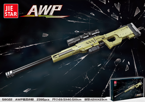 AWP Sniper Rifle Building Block Set 2395 PCS Large Display Model 69.5cm Replica Kit 58022