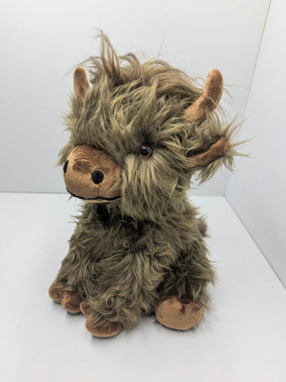 Weighted Plush Cow 9.8" Soft Stuffed Animal Beaded Comfort Toy 3 lb WPCOW9