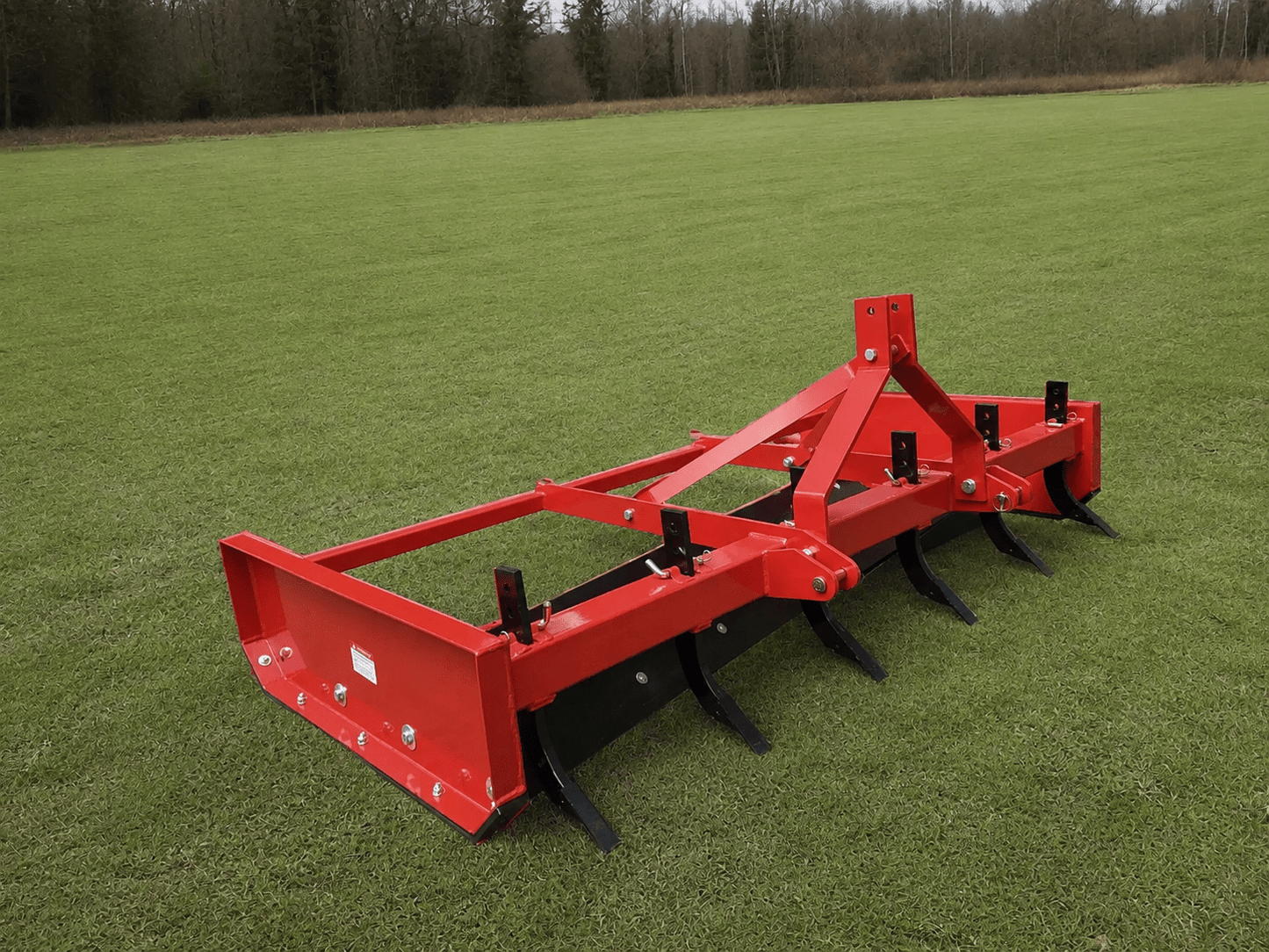 5FT, 6FT & 7FT | 3 - Point Tractor Scraper Blade & Land Leveler Attachment – Heavy - Duty Box Scraper | SKU: 118205 / 118203 / 118204 - Tractor Attachments with 5 Ft Scraper Blade | Sold by Uncle Wiener's Wholesale