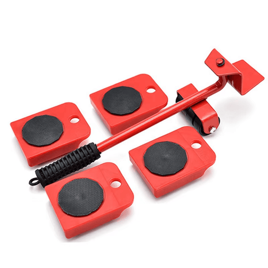 5PCS Furniture Moving Roller Set with Lifter Tool Heavy Duty Dolly Wheels Kit FMR01 - with | Sold by Uncle Wiener's Wholesale