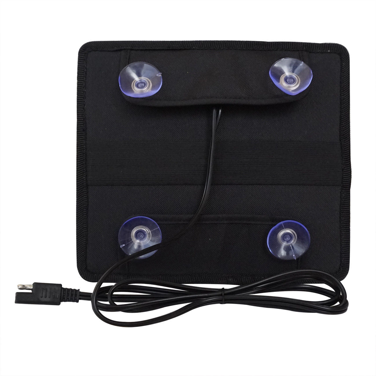 5W 12V Portable Solar Panel Battery Charger – Trickle Maintainer with Alligator Clips & DC Car Adapter for Car, Boat, Motorcycle, RV, Tractor – Includes Suction Cups - with | Sold by Uncle Wiener's Wholesale