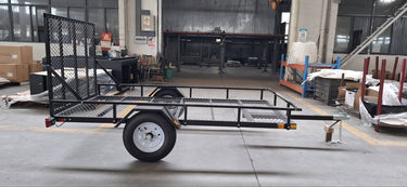 5x10 ATV Utility Trailer Mesh Floor & Gate Heavy Duty Steel Frame 1980 lbs GVW AWA510S - with | Sold by Uncle Wiener's Wholesale
