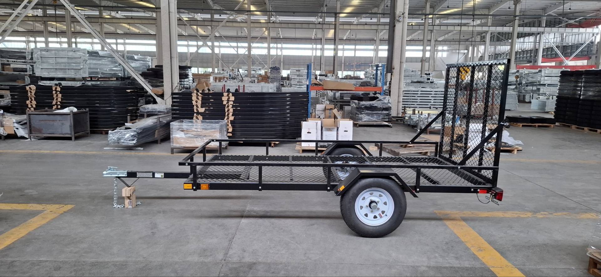 5x10 ATV Utility Trailer Mesh Floor & Gate Heavy Duty Steel Frame 1980 lbs GVW AWA510S - with | Sold by Uncle Wiener's Wholesale